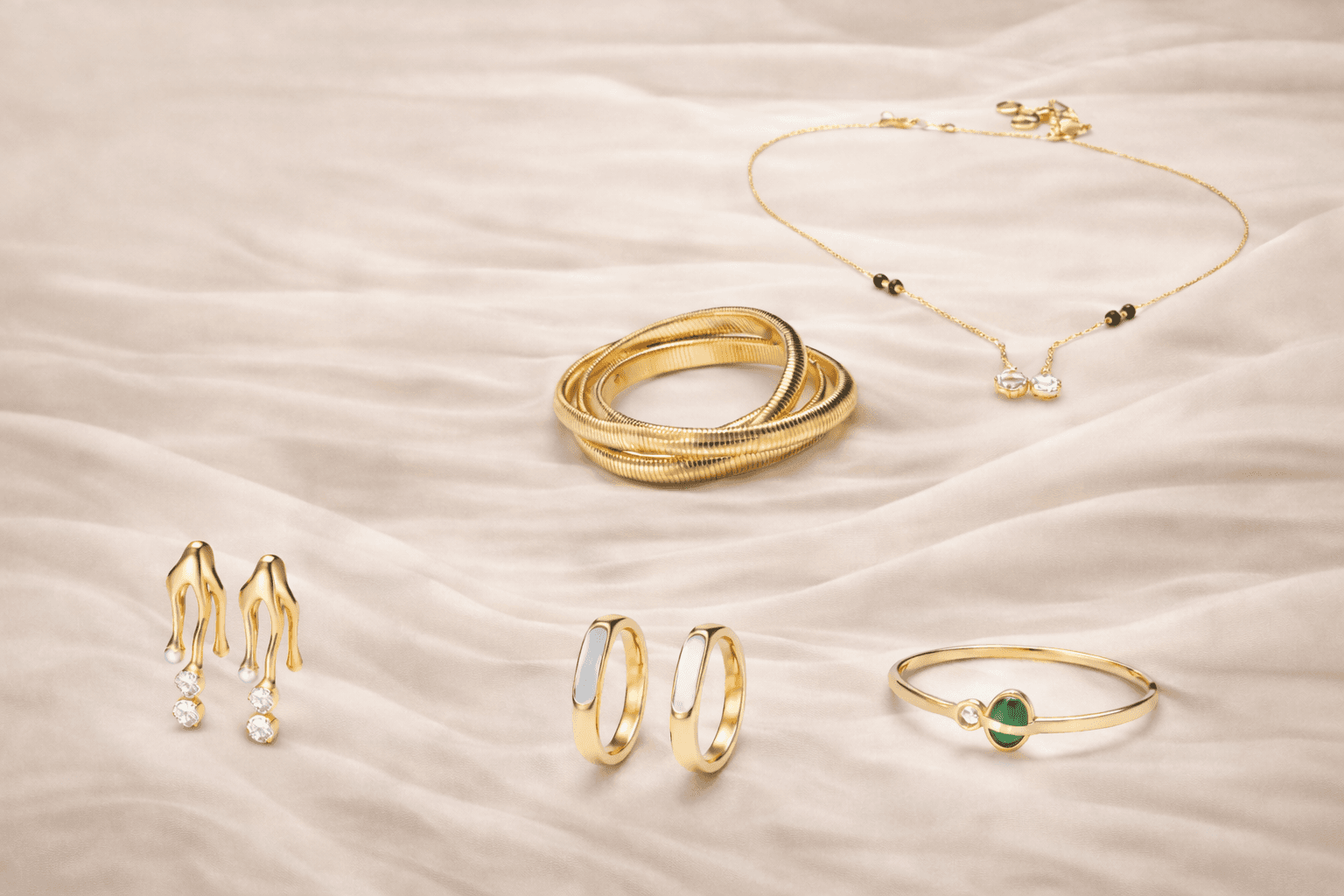 Gold plated anti-tarnish jewelry collection by Mansi Jewels