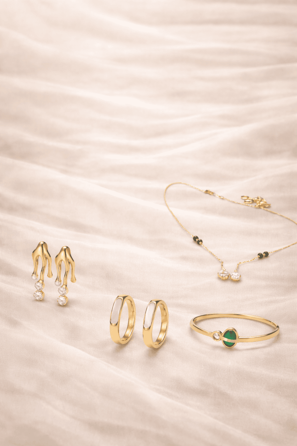 Gold plated anti-tarnish jewelry collection by Mansi Jewels