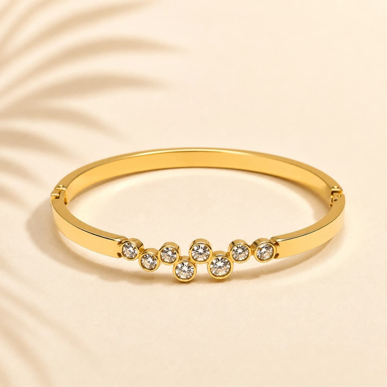 Crystal Cluster CZ Bangle - Product Image