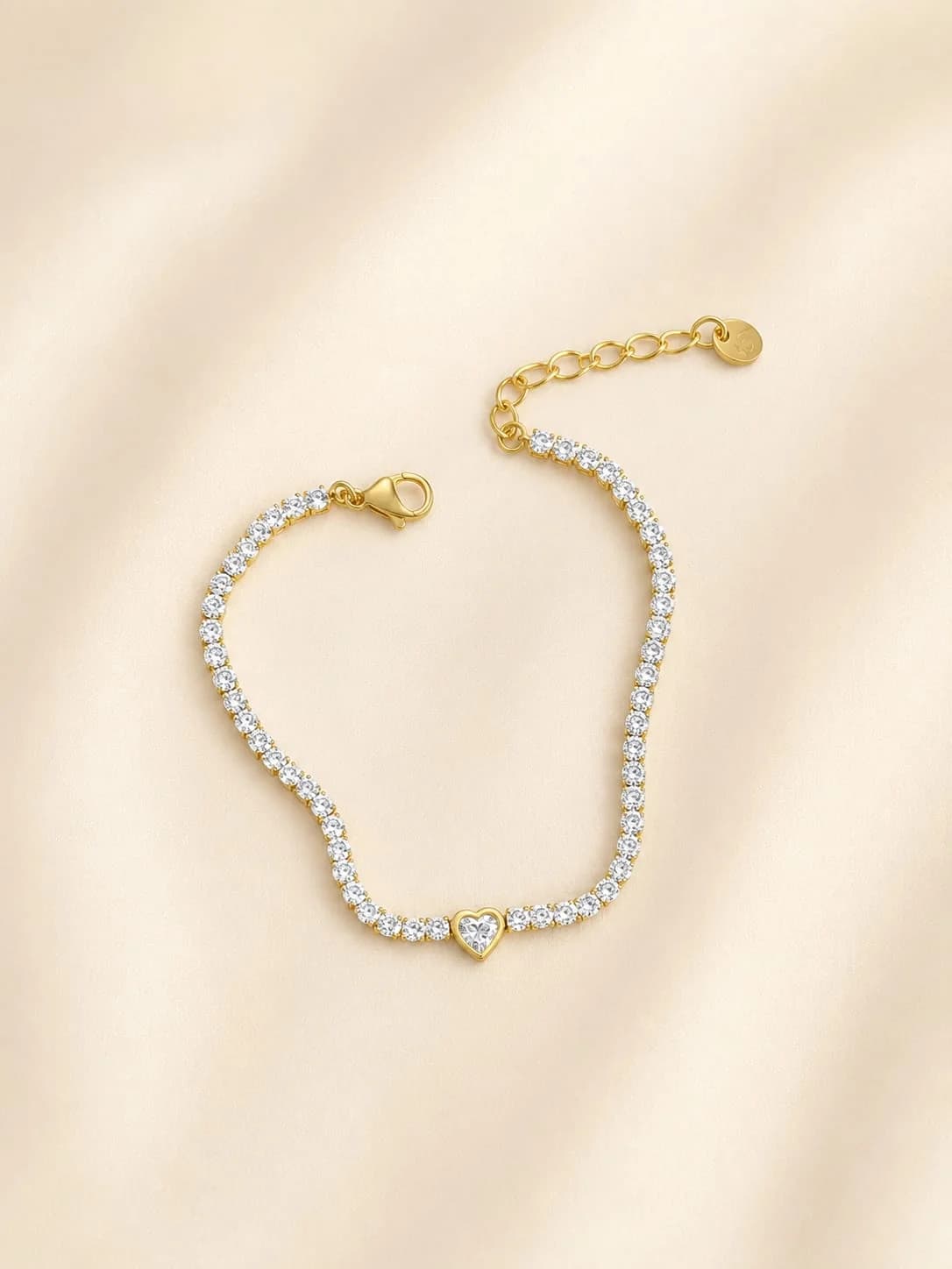 Eternal Heart Tennis Bracelet - Product Image